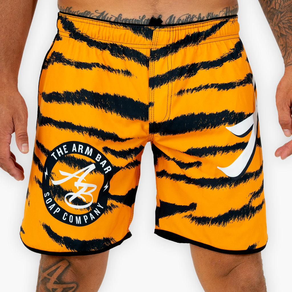 The No Gi Exotic Training Shorts - Bengal Tiger – The Arm Bar Soap