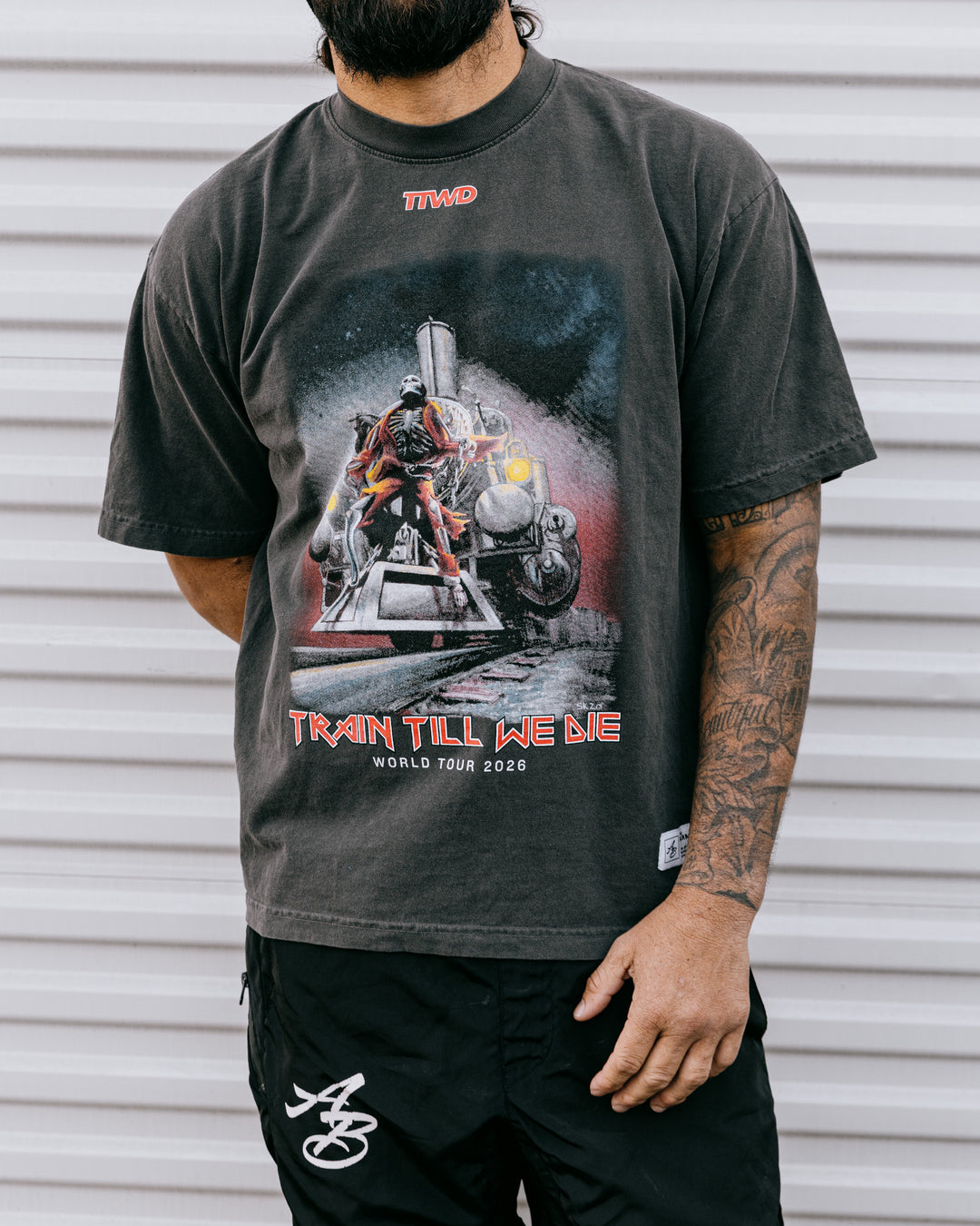 The TTWD World Tour Tee - Vintage Black – The Arm Bar Soap Company