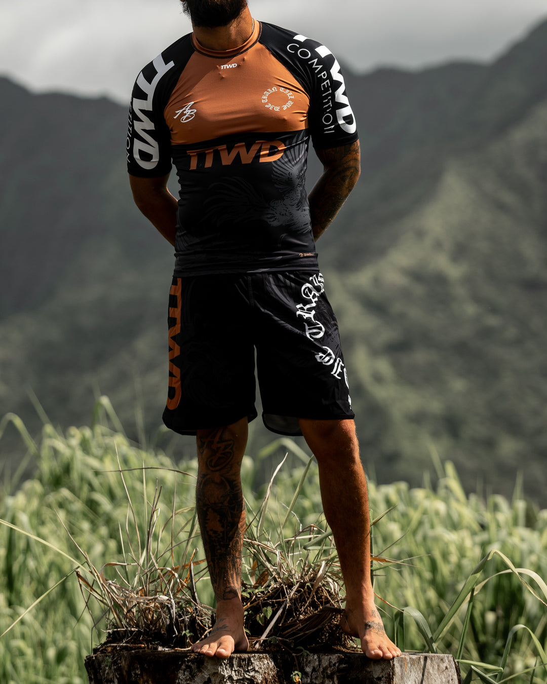 RASH GUARD / Dolman sleeve【キャメル】 The TTWD COMP. Rash Guard - Brown – The Arm Bar Soap Company