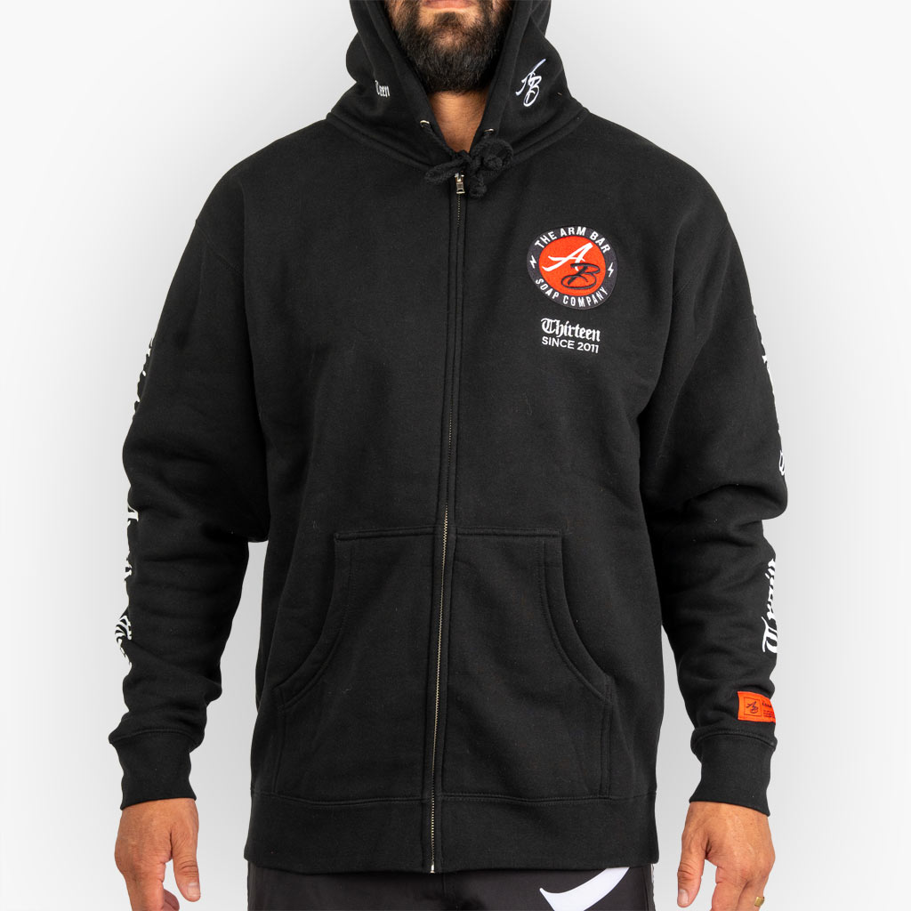 The Thirteenth Anniversary Zip-Up Hoodie – The Arm Bar Soap Company