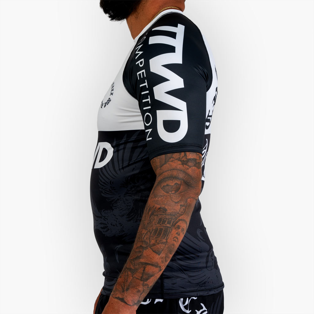The TTWD COMP. Rash Guard - White – The Arm Bar Soap Company