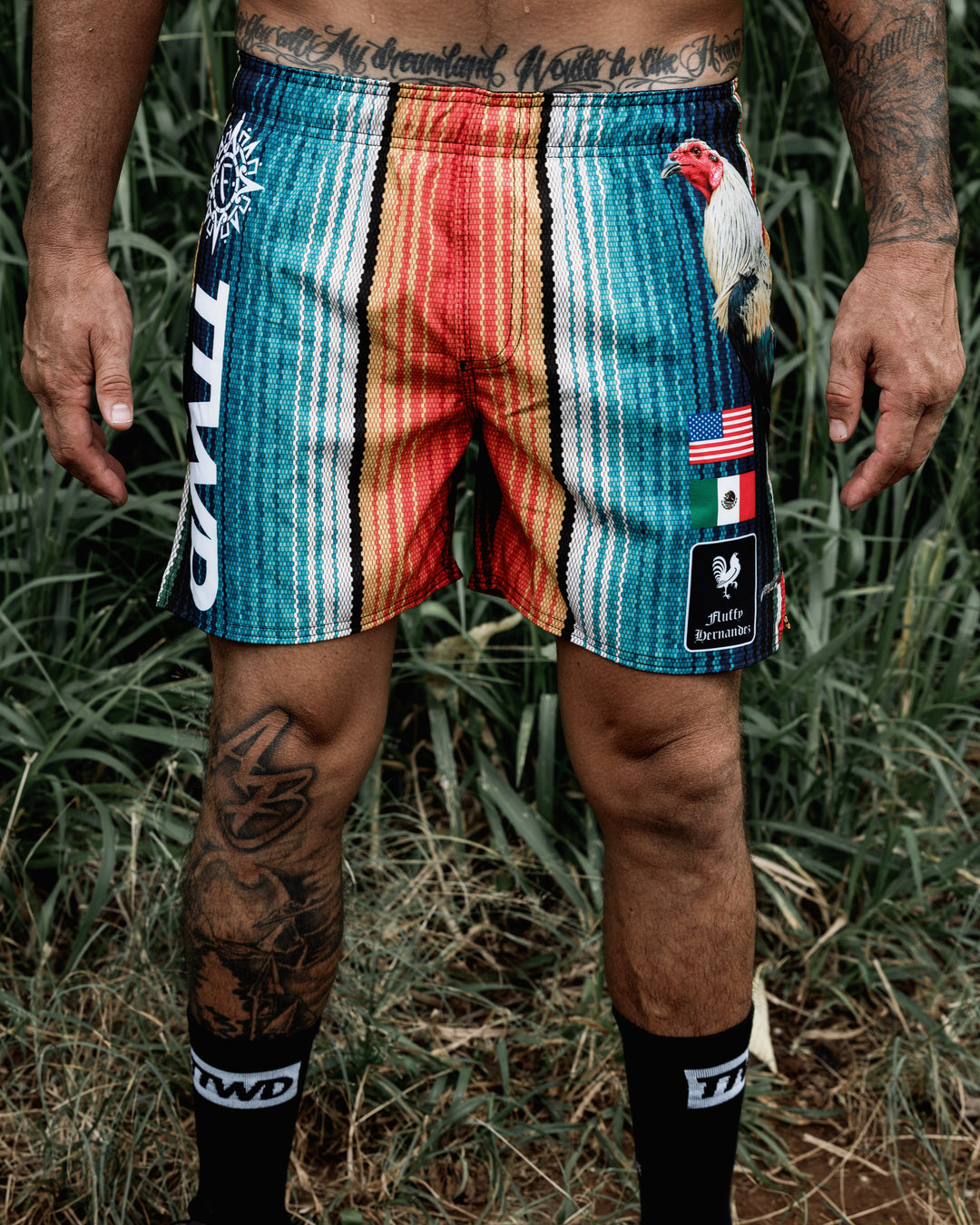 The TTWD X FLUFFY Fight Shorts - CROSS-COMBAT – The Arm Bar Soap